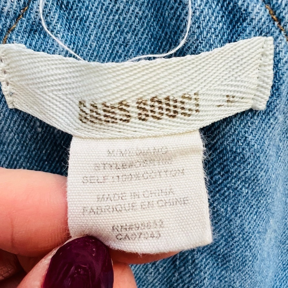 Sans Souci light washed distressed denim overalls - Picture 5 of 5